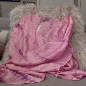 hot pink and purple dress